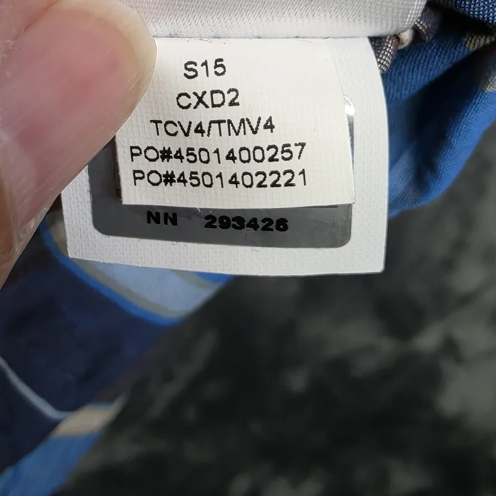 North Face Blue and Brown Plaid Casual Shirt